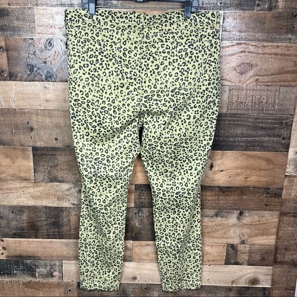 NYDJ Ami Skinny Jeans Tan Black Leopard Print Pockets Zip Button Closure 18 - Picture 15 of 16